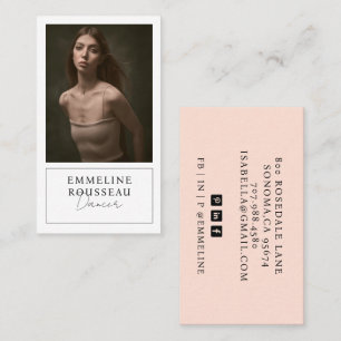 Dancer Model Photo  Business Card