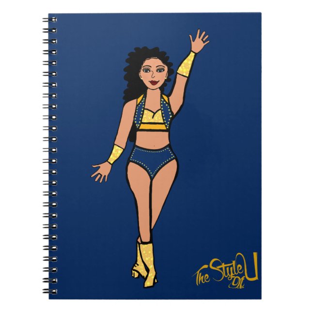 Dancer Notebook Navy/Gold (Front)