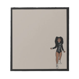 Dancer Notepad Black / Silver A 2