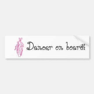 Dancer on Board Bumper Sticker