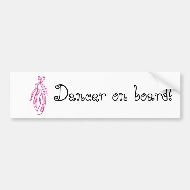Dancer on Board Bumper Sticker (Front)
