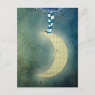 dancer on the moon postcard