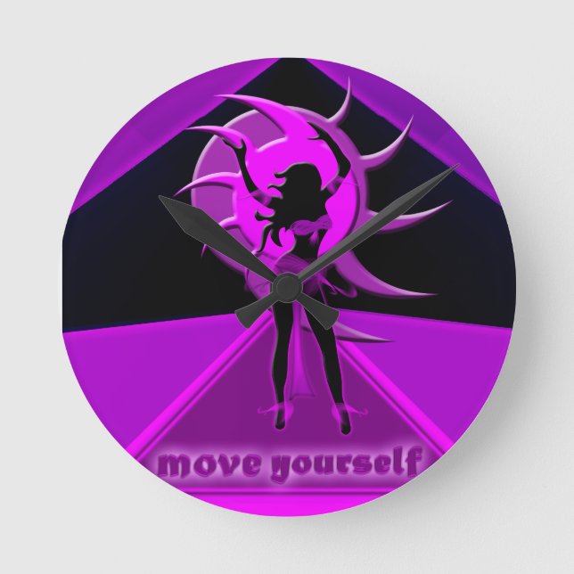 Dancer *Onca* Round Clock (Front)