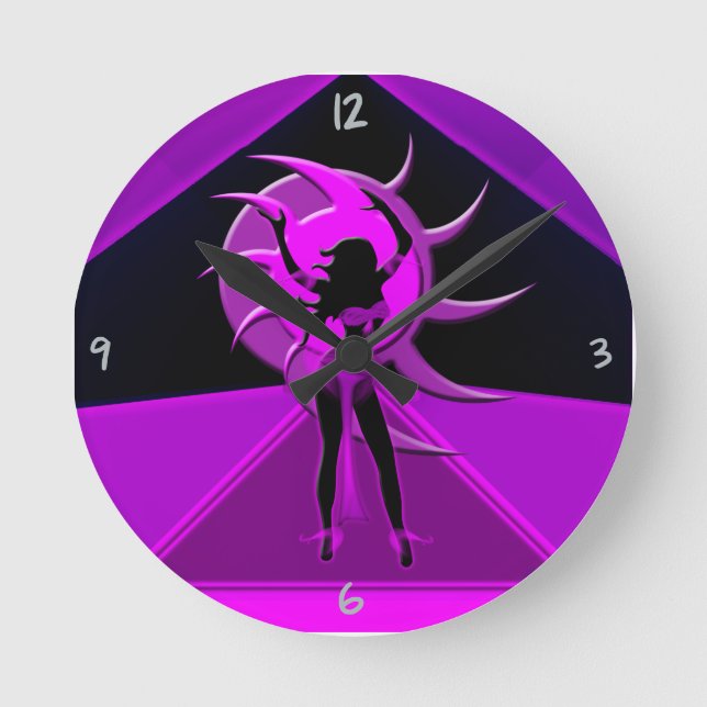 Dancer *Onca* Round Clock (Front)