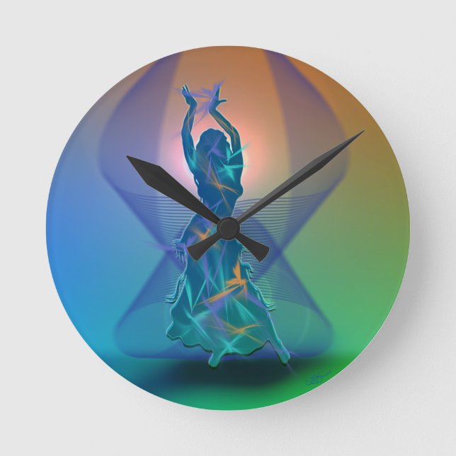 Dancer *Pheja* Round Clock (Front)