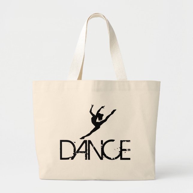 Dancer pic., DANCE Large Tote Bag (Front)