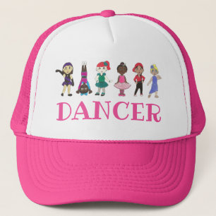 DANCER Pink Ballet Tap Jazz Lyrical Acro Teacher Trucker Hat