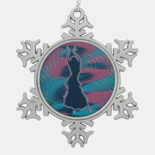 Dancer *Porcha* Snowflake Pewter Christmas Ornament