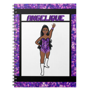 Dancer Purple  Fringe Notebook #1