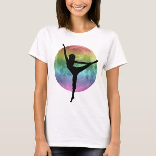 Dancer rainbow moon tee shirt