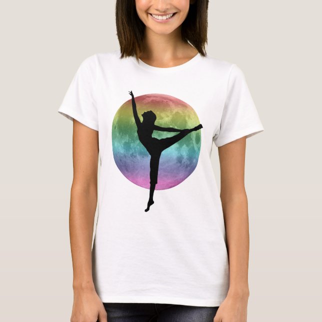 Dancer rainbow moon tee shirt (Front)