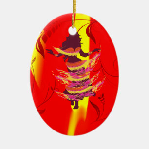 Dancer *Rayjii* Ceramic Tree Decoration