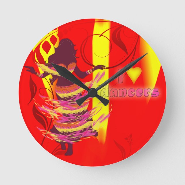 Dancer *Rayjii* Round Clock (Front)
