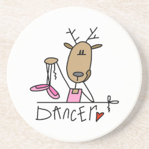 Dancer Reindeer T-shirts and Gifts Coaster