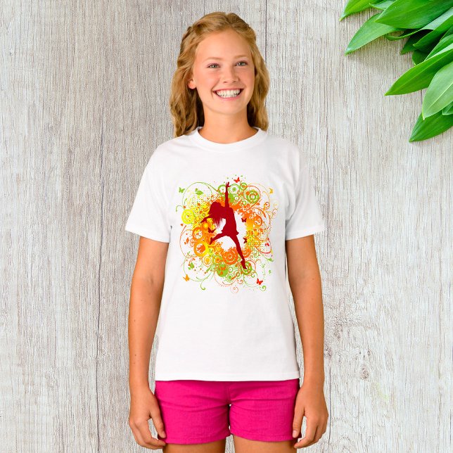 Dancer Silhouette Girls T-Shirt (Creator Uploaded)