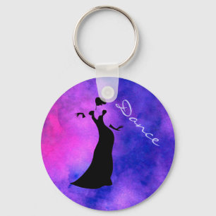 Dancer Silhouette Key Ring