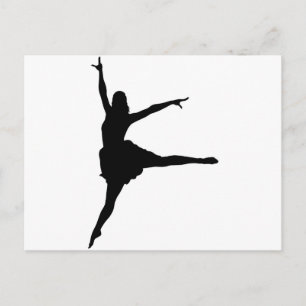 Dancer Silhouette Postcard