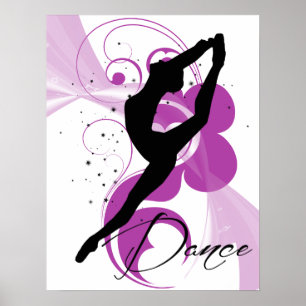 Dancer Silhouette Poster
