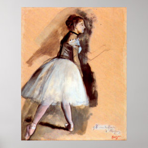 Dancer Standing by Edgar Degas, Vintage Ballet Art Poster