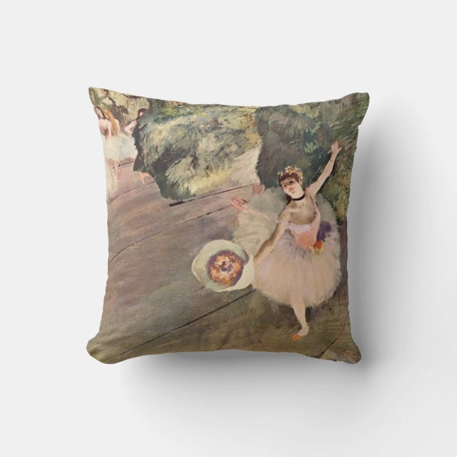 Dancer / Star of the Ballet - Degas Painting Cushion (Front)