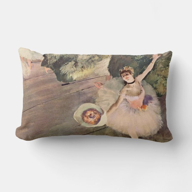 Dancer / Star of the Ballet - Degas Painting Lumbar Cushion (Front)