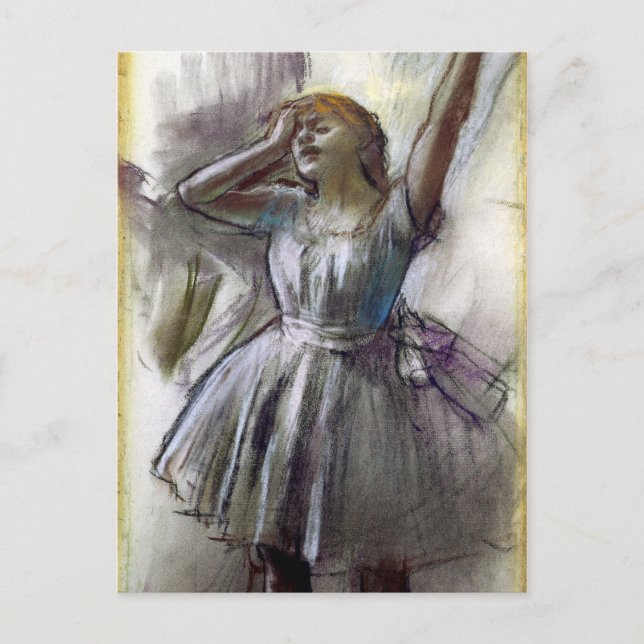 Dancer Stretching by Degas Postcard (Front)