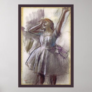 Dancer Stretching by Edgar Degas, Vintage Ballet Poster