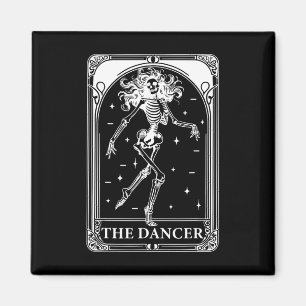 Dancer Tarot Card Skeleton Dancing Daughter Teache Magnet