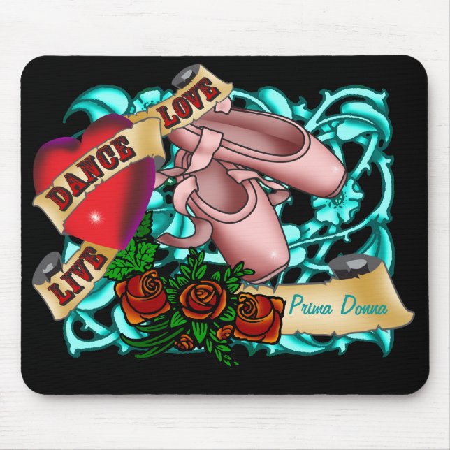 Dancer Tattoo Mousepad (Front)