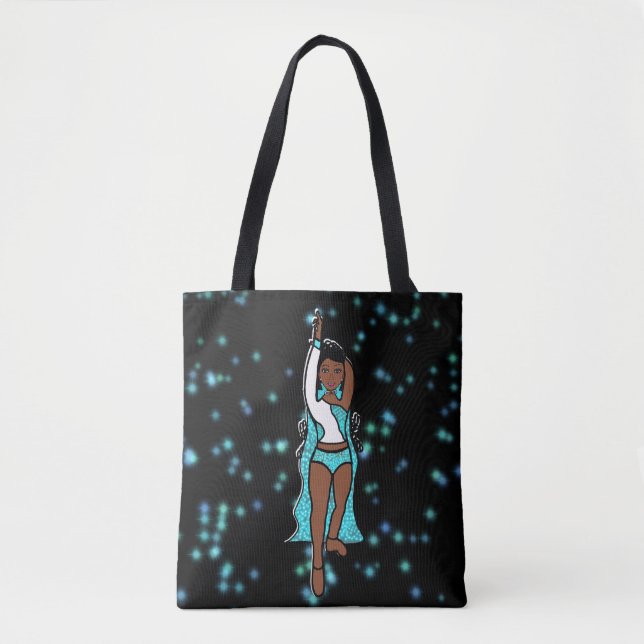 Dancer Tote Aqua Spark  Bag (Front)