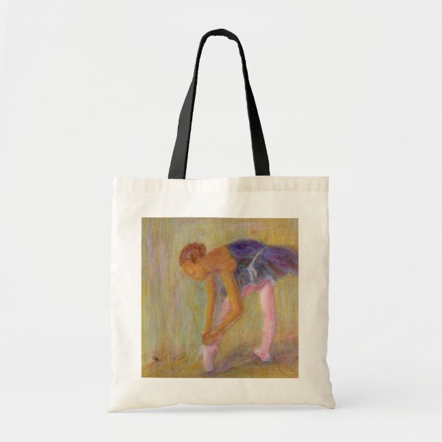 Dancer Tying Her Ballet Shoes, Bag (Front)