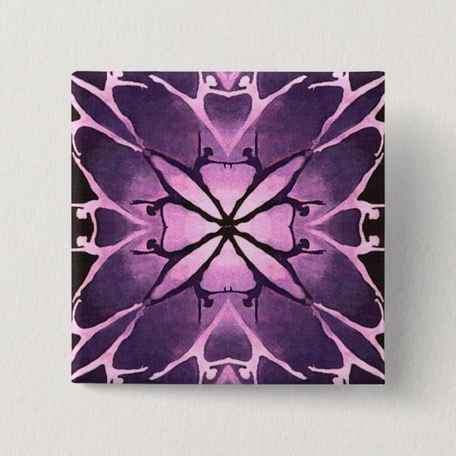 Dancer (Violet) 15 Cm Square Badge (Front)