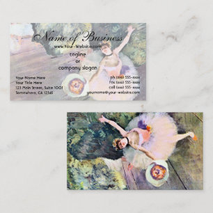 Dancer with a Bouquet of Flowers by Edgar Degas Business Card