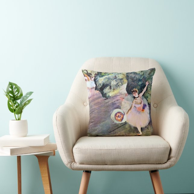 Dancer with a Bouquet of Flowers by Edgar Degas Cushion (Chair)