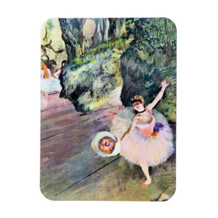 Dancer with a Bouquet of Flowers by Edgar Degas Magnet