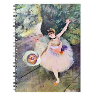 Dancer with a Bouquet of Flowers by Edgar Degas Notebook