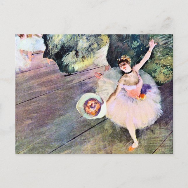 Dancer with a Bouquet of Flowers by Edgar Degas Postcard (Front)
