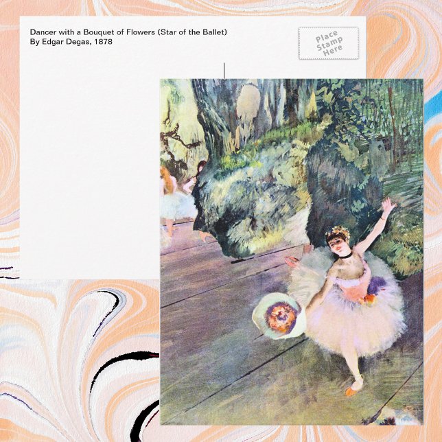 Dancer with a Bouquet of Flowers by Edgar Degas Postcard (Creator Uploaded)