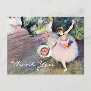 Dancer with a Bouquet of Flowers by Edgar Degas Postcard
