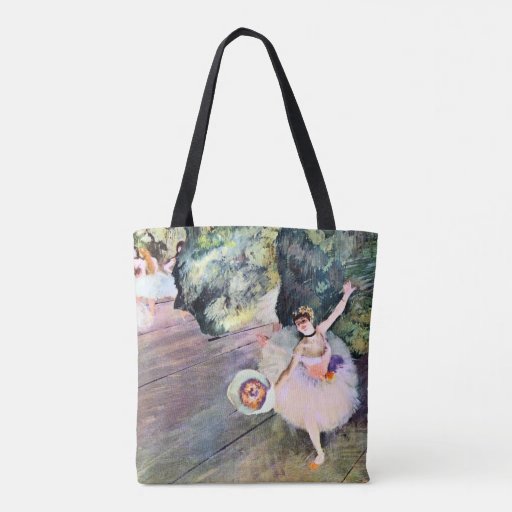 Image of Dancer with a Bouquet of Flowers by Edgar Degas Tote Bag