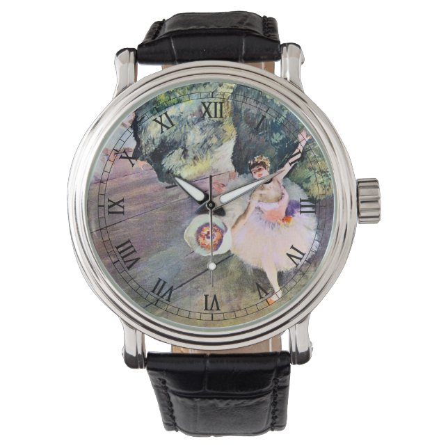 Dancer with a Bouquet of Flowers by Edgar Degas Watch (Front)