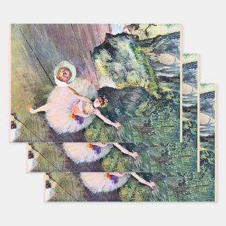 Dancer with a Bouquet of Flowers by Edgar Degas Wrapping Paper Sheet