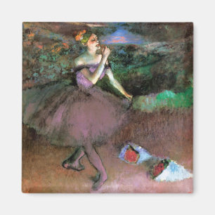 Dancer with Bouquets by Degas Magnet
