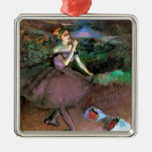 Dancer with Bouquets by Degas Metal Tree Decoration