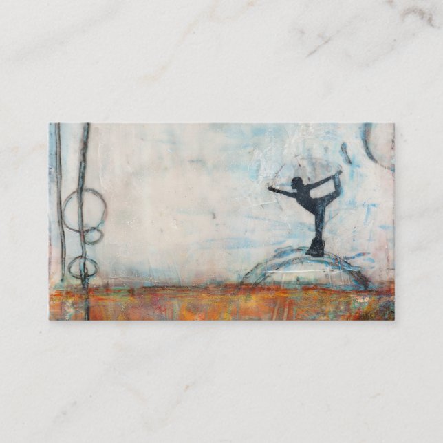 Dancer Yoga Girl Business Cards (Front)