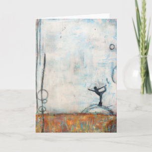 Dancer Yoga Girl Greeting Card