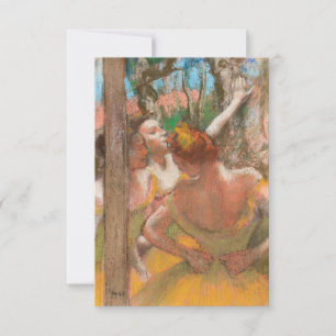 Dancers (1896) Painting By Edgar Degas Invitation