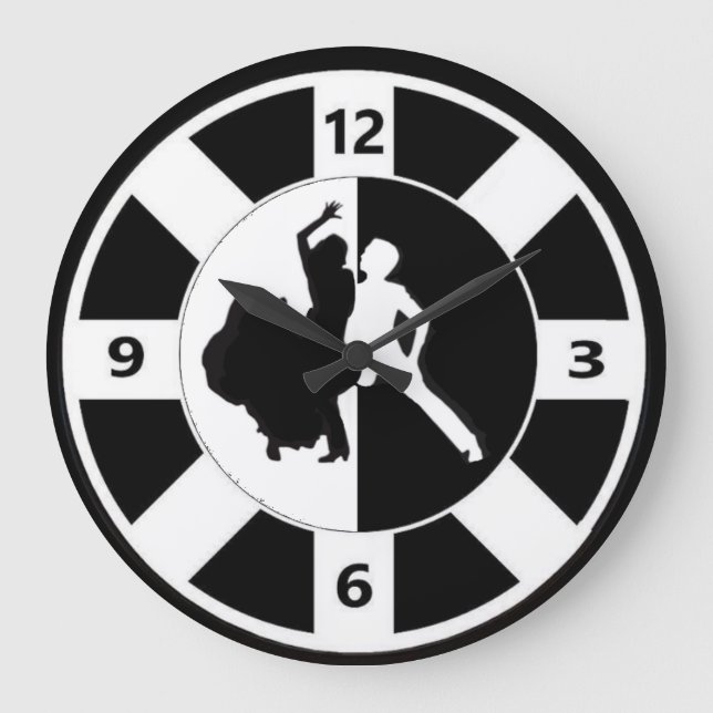 Dancers Acrylic Wall Clock (Front)