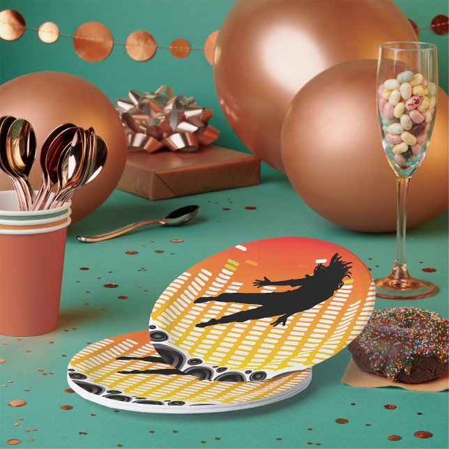 Dancers And Speakers Paper Plate (Creator Uploaded)