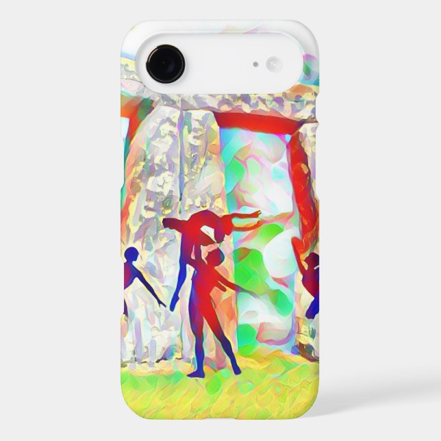 Dancers at Stonehenge Case-Mate iPhone Case (Back)